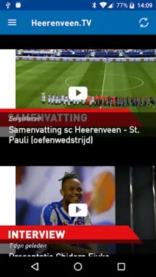 sc Heerenveen android App screenshot 1