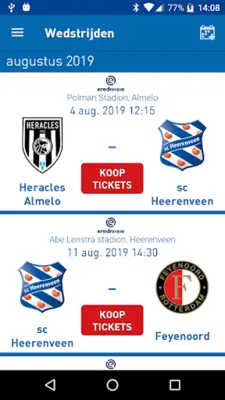 sc Heerenveen android App screenshot 5